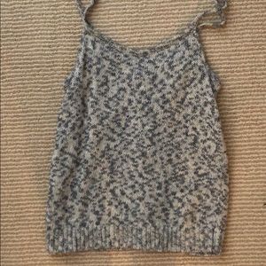 Madewell grey patterned sweater tank